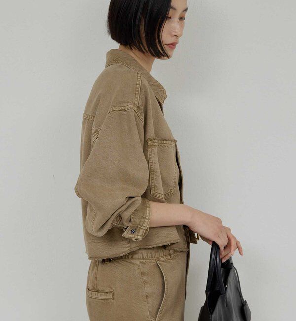  「【セットアップ対応】リヨセルショートシャツ」|シャツ・ブラウス|