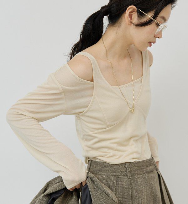  「シアーレイヤードカットソー」|Tシャツ・カットソー|
