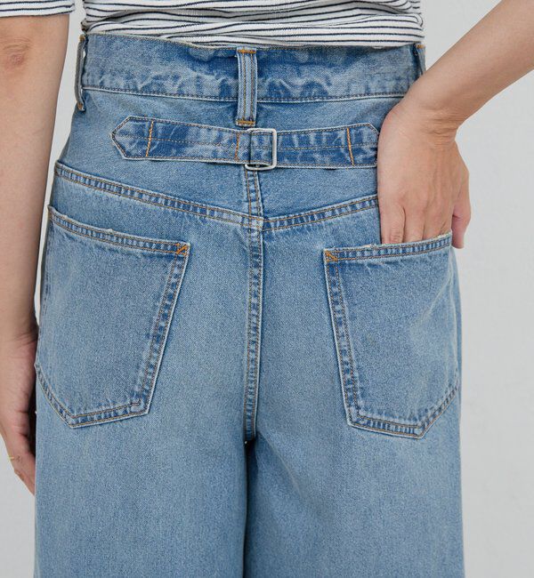  「【PEAS】スラッシュデニムパンツ」|デニム|