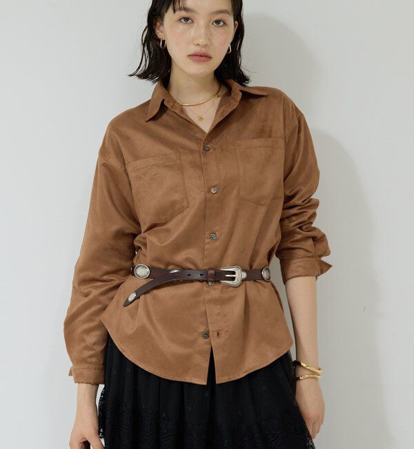  「フェイクスエードシャツ」|シャツ・ブラウス|