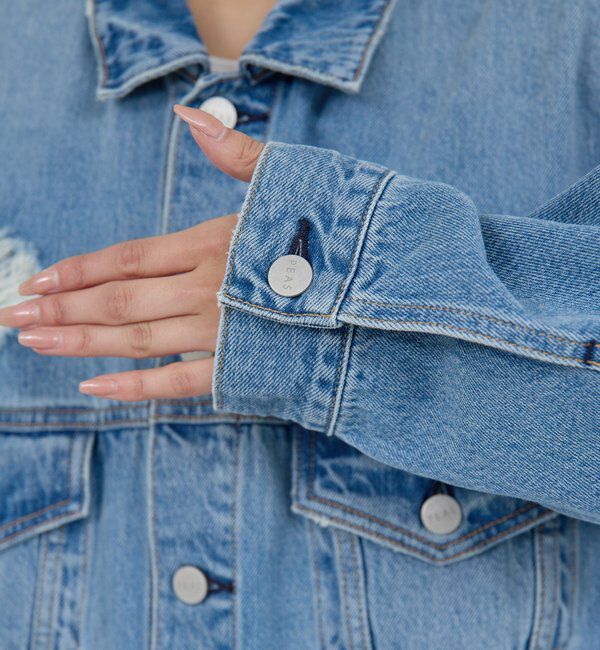  「【PEAS】オーバーGジャン」|ベスト・ジレ|