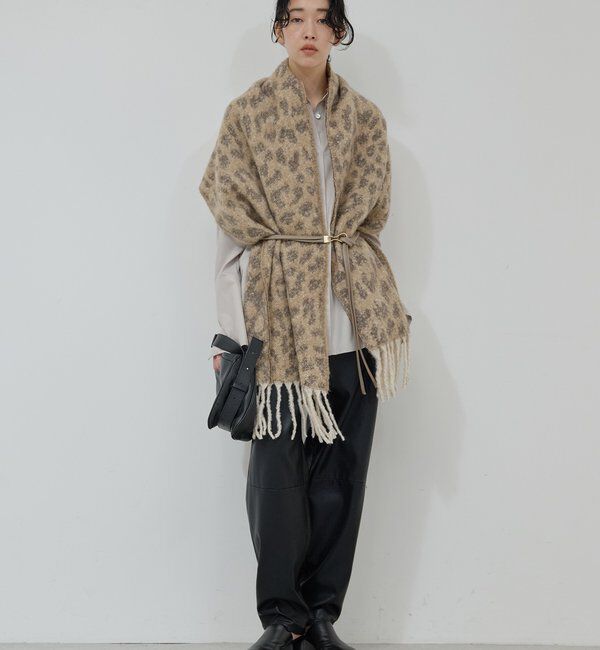  「レオパードジャガードストール」|マフラー|