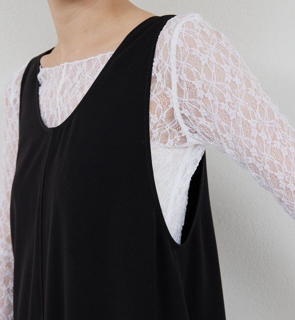  「ディープUネック2WAY ワンピース」|ワンピース|