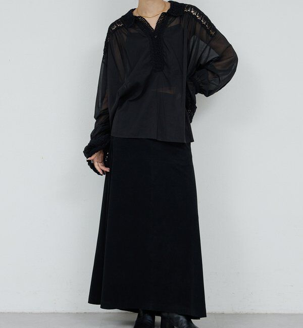  「【HERITANOVUM】 クロシェットシャツ」|シャツ・ブラウス|