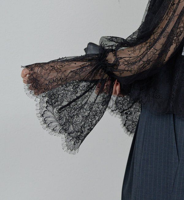  「【25th記念アイテム】レースフレアスリーブブラウス」|シャツ・ブラウス|