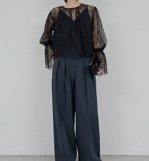  「【25th記念アイテム】レースフレアスリーブブラウス」|シャツ・ブラウス|