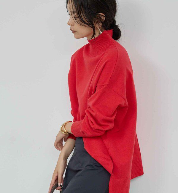  「【手洗い可】【全骨格対応】オーバータートルニット」|ニット・セーター|