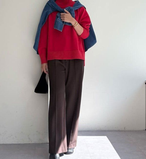  「【手洗い可】【全骨格対応】オーバータートルニット」|ニット・セーター|