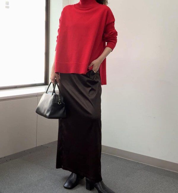  「【手洗い可】【全骨格対応】オーバータートルニット」|ニット・セーター|