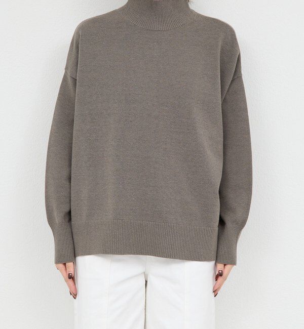  「【手洗い可】【全骨格対応】オーバータートルニット」|ニット・セーター|