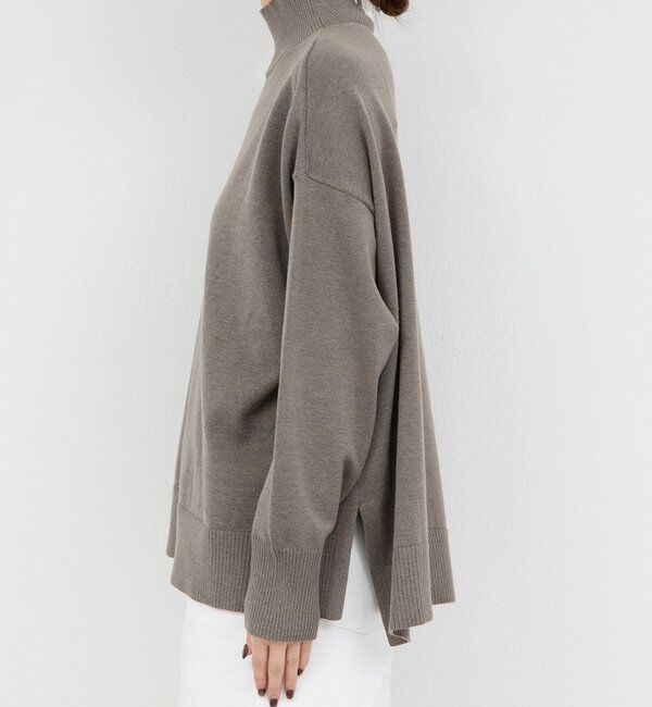  「【手洗い可】【全骨格対応】オーバータートルニット」|ニット・セーター|