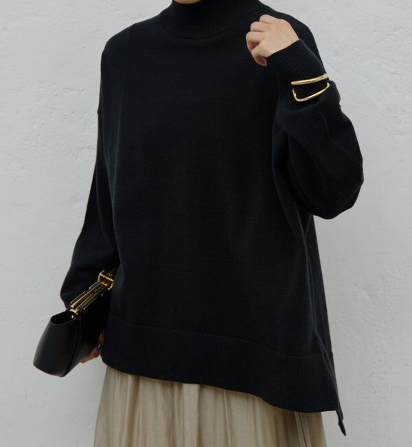  「【手洗い可】【全骨格対応】オーバータートルニット」|ニット・セーター|