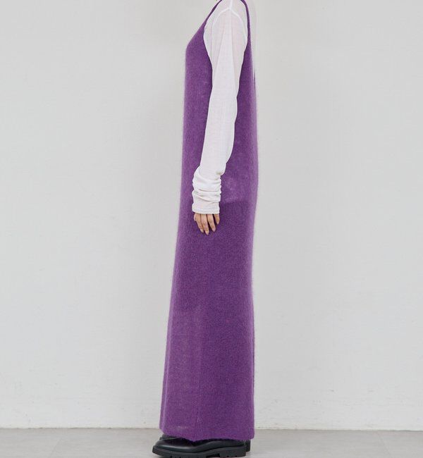  「【比留川游さんコラボ】シアーニットキャミワンピース」|ワンピース|