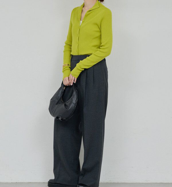  「【比留川游さんコラボ】ハイネックリブカーディガン」|ニット・セーター|