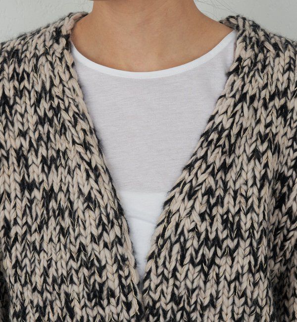  「【HERITANOVUM】ハンドニットジャケット」|ニット・セーター|