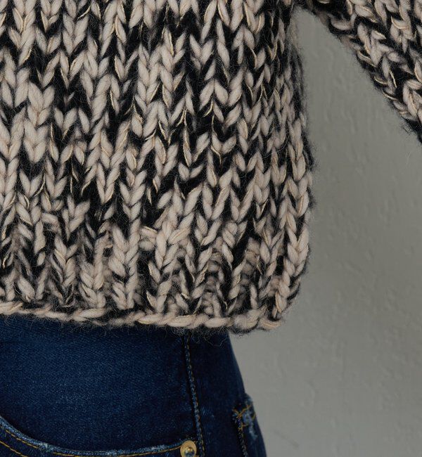  「【HERITANOVUM】ハンドニットジャケット」|ニット・セーター|