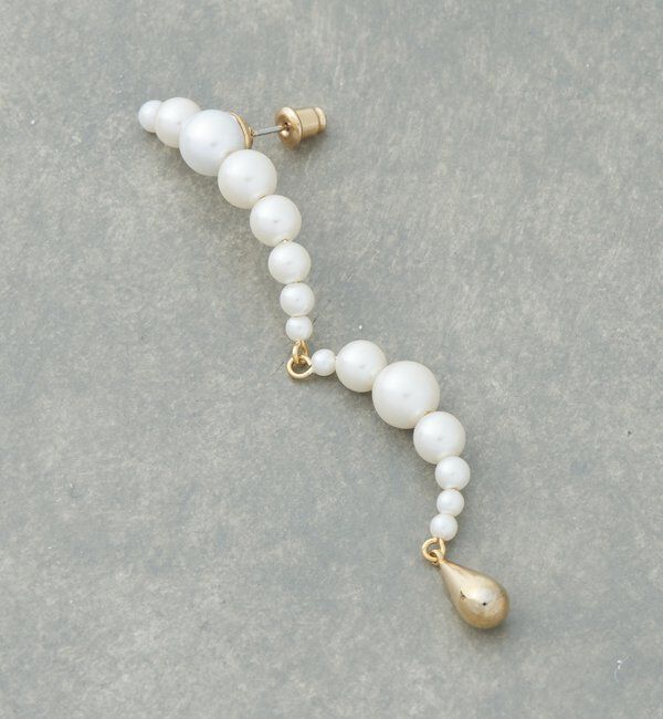  「ラインパールシングルピアス」|リング|