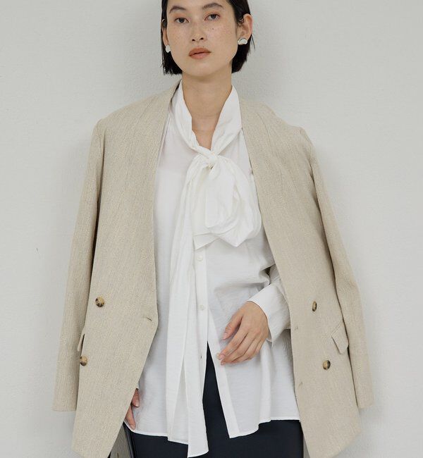  「【セットアップ対応】ノーカラーツイードジャケット」|その他|
