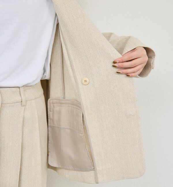  「【セットアップ対応】ノーカラーツイードジャケット」|その他|