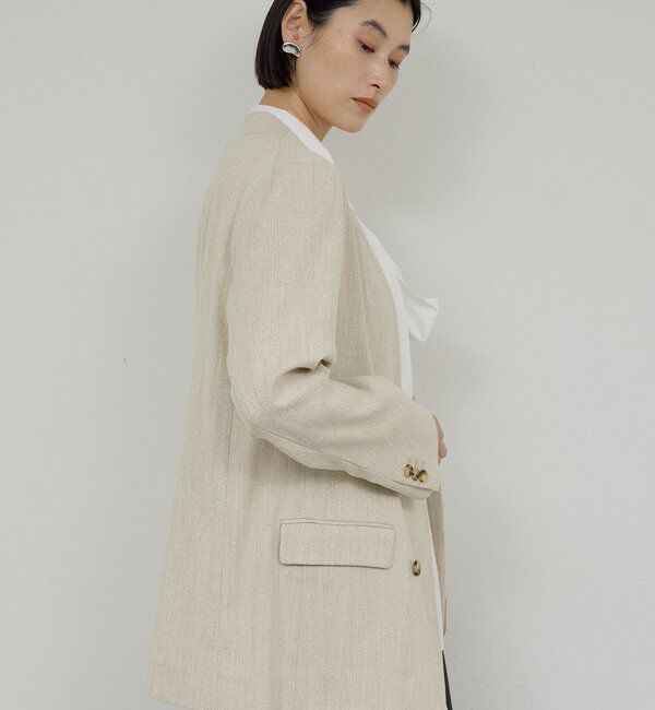  「【セットアップ対応】ノーカラーツイードジャケット」|その他|