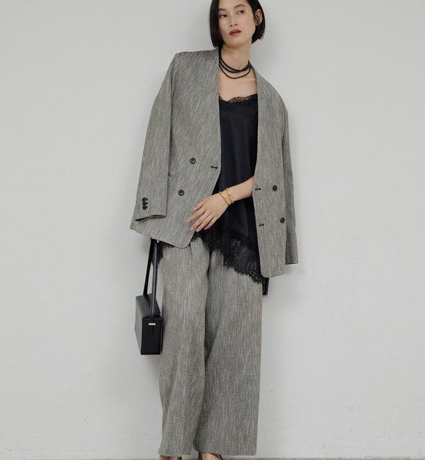  「【セットアップ対応】ノーカラーツイードジャケット」|その他|