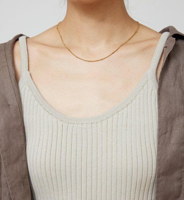  「ステンレスドットチェーンネックレス」|リング|