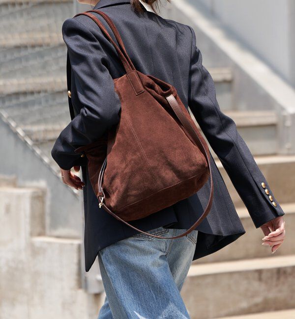  「【再値下げ】スエード2WAYトートバッグ」|トートバッグ|