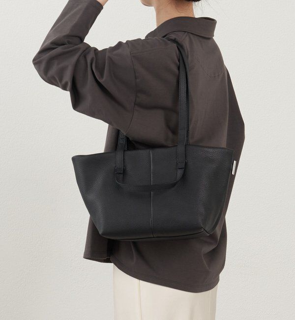  「【再値下げ】レザーダブルハンドルミニトートバッグ」|トートバッグ|