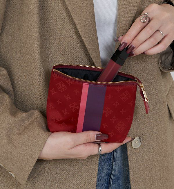  「ラインプリントポーチ S」|その他|