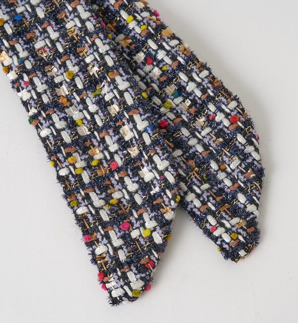  「ツイードスカーフ付きレザー2WAYショルダーバッグ」|ショルダー・メッセンジャー|