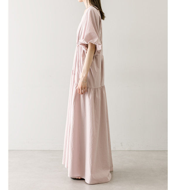  「【3サイズ展開】ドロストギャザーワンピース」|ワンピース|