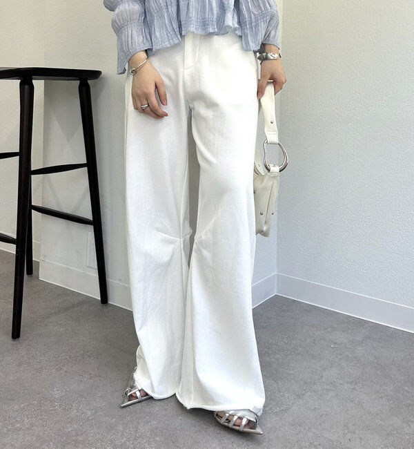  「カーブスウェットパンツ」|チノ|オフホワイト