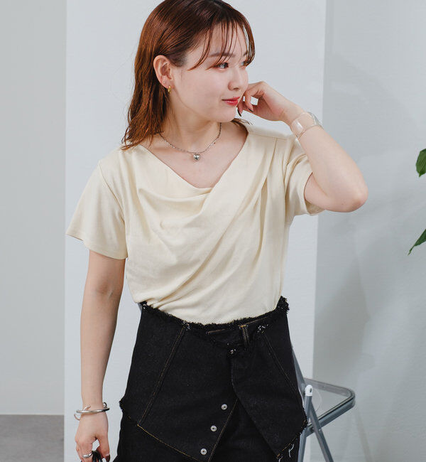  「【全骨格対応◎/6色展開】オフショルTシャツ」|Tシャツ・カットソー|