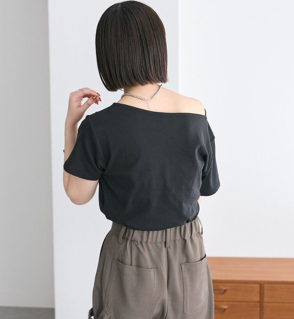  「【全骨格対応◎/6色展開】オフショルTシャツ」|Tシャツ・カットソー|