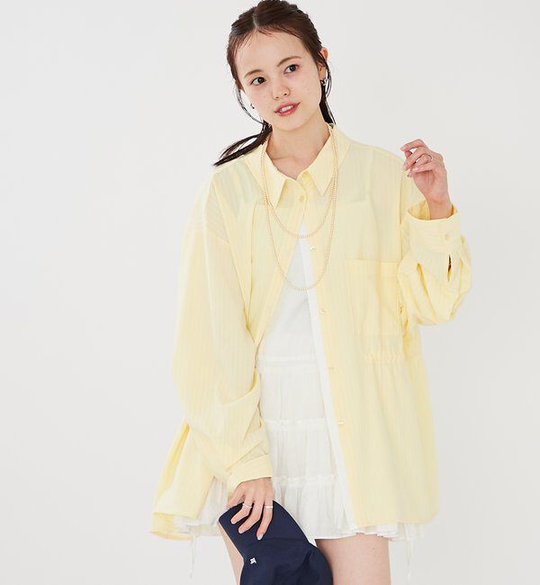  「[森川企画]レイヤードストライプドロストシャツ」|シャツ・ブラウス|