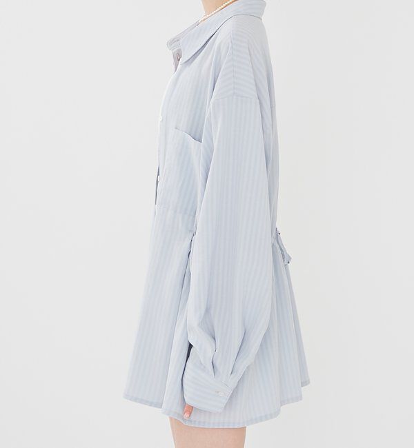  「[森川企画]レイヤードストライプドロストシャツ」|シャツ・ブラウス|