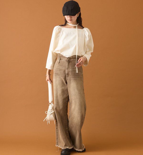  「チョーカーリボンパフブラウス」|シャツ・ブラウス|