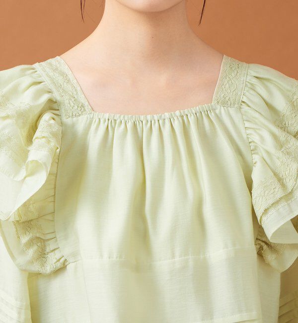  「ショルダーフリルブラウス」|シャツ・ブラウス|