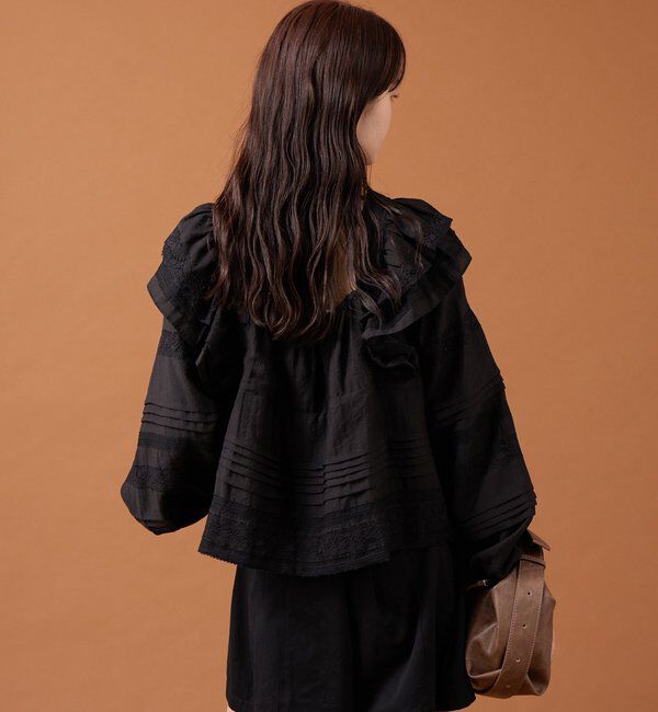  「ショルダーフリルブラウス」|シャツ・ブラウス|