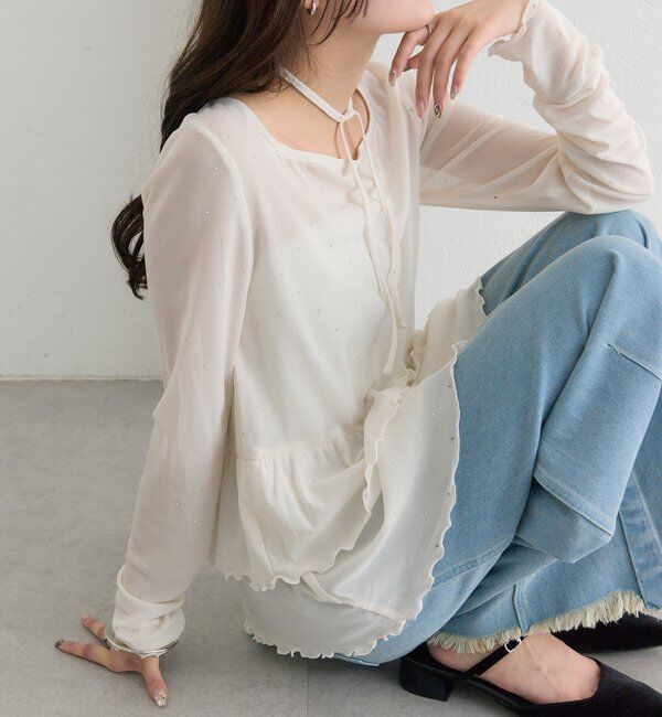  「ドットティアードプルオーバー」|Tシャツ・カットソー|