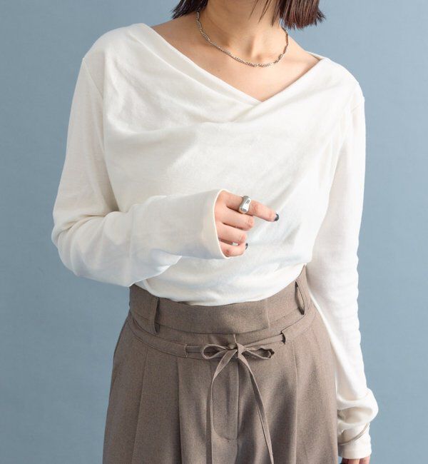  「オフショルロンT」|Tシャツ・カットソー|オフホワイト