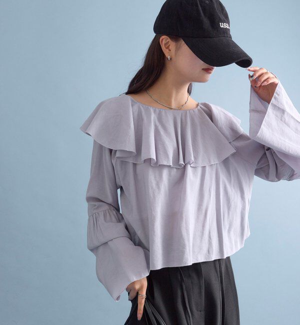  「ラッフルボレロブラウス」|シャツ・ブラウス|