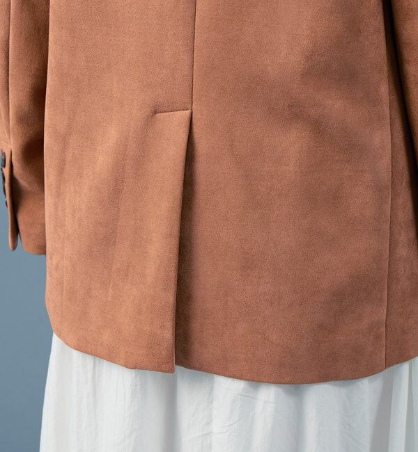  「フェイクスウェードジャケット」|テーラードジャケット|