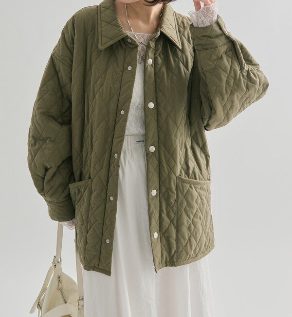  「襟付きキルティングジャケット」|その他|