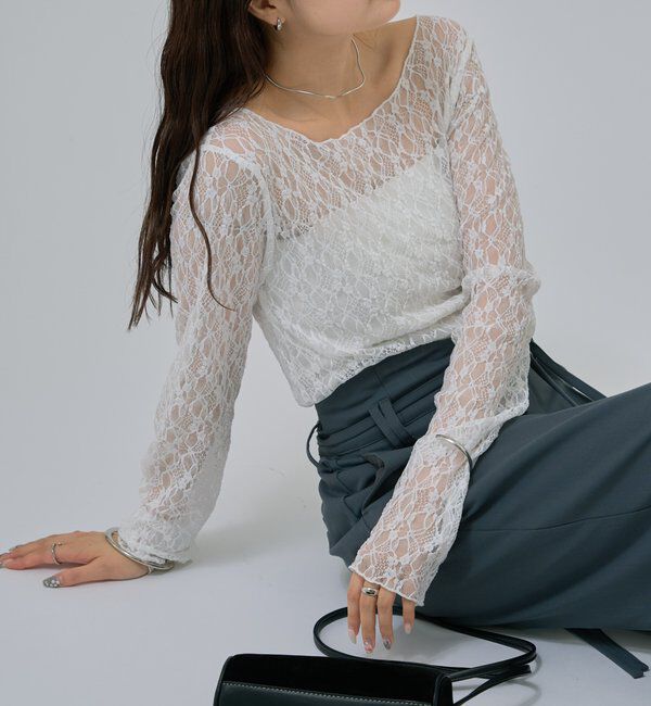  「レースプルオーバー」|Tシャツ・カットソー|