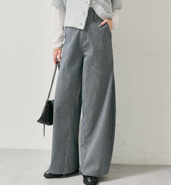  「【バックスタイルがポイント！新色ネイビー】バックシャンカーブデニム」|デニム|