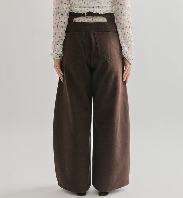  「【バックスタイルがポイント！新色ネイビー】バックシャンカーブデニム」|デニム|