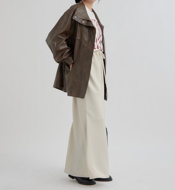  「ドロストフェイクレザーブルゾン」|ブルゾン・スタジャン|