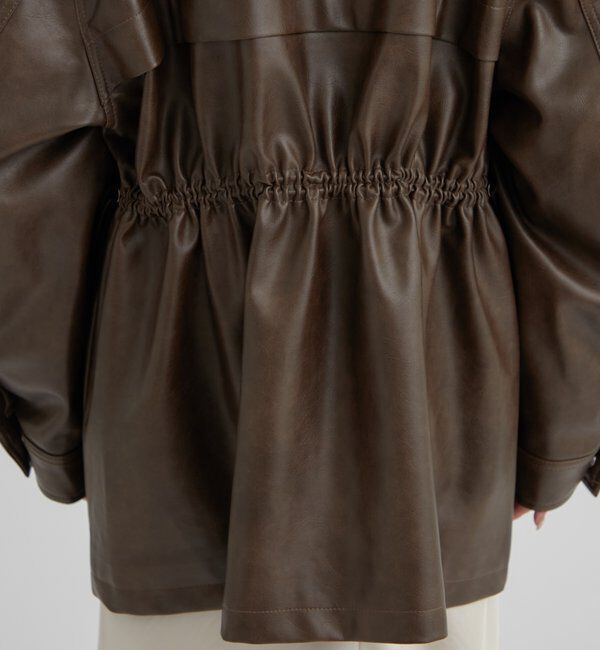  「ドロストフェイクレザーブルゾン」|ブルゾン・スタジャン|