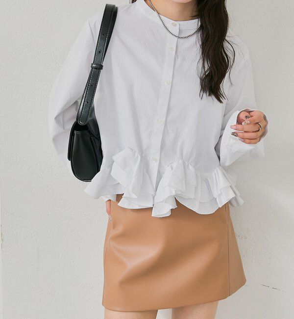  「ウェーブフリルブラウス」|シャツ・ブラウス|